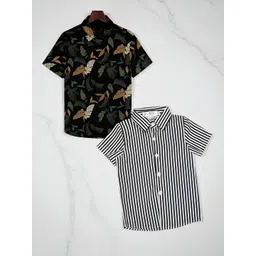 RAVYA TRENDZ Boys Classic Multi Stripes Printed Casual Shirt-picture-40