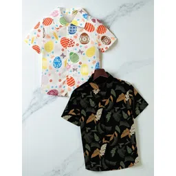 RAVYA TRENDZ Boys Classic Printed Casual Shirt-picture-34