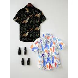 RAVYA TRENDZ Boys Classic Printed Casual Shirt-picture-41