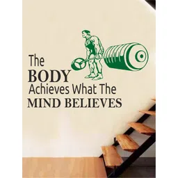 rawpockets Adults Green & Black Gym Quotes Wall Stickers-picture-20