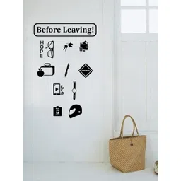 rawpockets Black Before Leaving Pocket Check Wall Stickers-picture-29