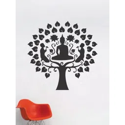 rawpockets Black Buddha Silhouettes Wall Sticker-picture-31