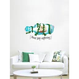 rawpockets Blue & Green Never Stop Exploring PVC Vinyl Wall Stickers-picture-21