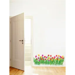 rawpockets Green Tulip Flowers Wall Stickers-picture-15