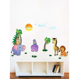rawpockets Multicolored Jungle World Wall Stickers-picture-39