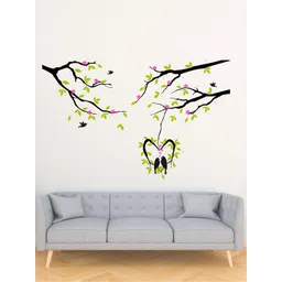 rawpockets Multicolored Love Birds Flower Tree Wall Stickers-picture-10