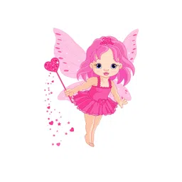 rawpockets Multicolour Baby Angel PVC Vinyl Wall Stickers-picture-39