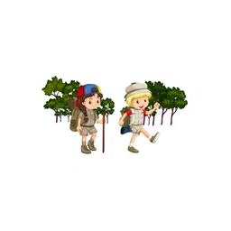 rawpockets Multicolour PVC Printed Kids Adventure Story Wall Sticker 60x115-picture-11