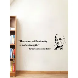 rawpockets Multicolour PVC Vallabhbhai Patel Quotes Wall Sticker 45x140-picture-25