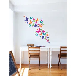 rawpockets Multicoloured Colourful Butterflies PVC Vinyl Wall Stickers image 1