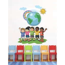 rawpockets Multicoloured Peace Of World Wall Stickers-picture-18