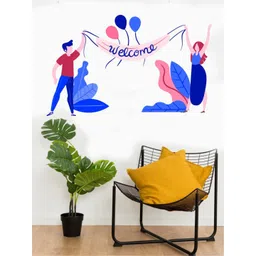rawpockets Unisex multi Welcome With Couples Wall Stickers-picture-41