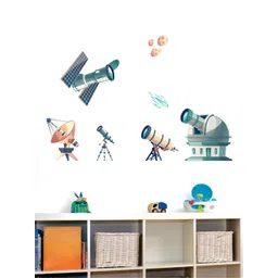 rawpockets Unisex Multicoloured Satellite and Receiver PVC Vinyl Wall Stickers-picture-41