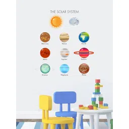 rawpockets Yellow & Blue The Solar System PVC Vinyl Wall Sticker-picture-12