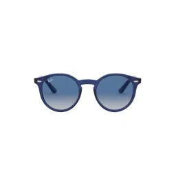 ray-ban kids Ray-Ban 0RJ9064S Sky Blue Gradient Junior Sole Round Sunglasses - 44.1 mm - Kids-picture-17