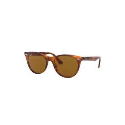 Ray-Ban 0RB2185 Brown Icons Round Sunglasses - 55 mm-picture-10