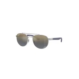 Ray-Ban Gold Irregular Unisex Sunglasses-picture-20