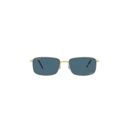 Ray-Ban Legend Gold Sunglasses 0Rb3717 - Rectangle - Gold Frame - Blue Lens (57)-picture-22