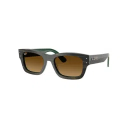 Ray-Ban Plus Brown Gradient Rectangular Unisex Sunglasses-picture-15