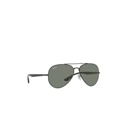 Ray-Ban Unisex Green Lens & Black Aviator Sunglasses with Polarised Lens 8056597432184-picture-10