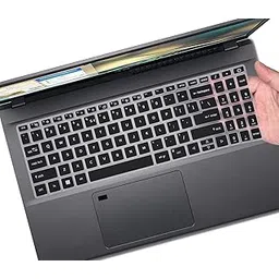RAYA Silicone Keyboard Cover for Acer Nitro V (ANV15-41 / ANV15-51) Acer Aspire 5 (A515-57G / A515-58GM) Acer Aspire 7 (A715-51G / A715-76G) Gaming Laptops (Black)-picture-19