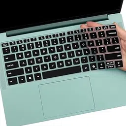 RAYA Silicone Keyboard Cover for Motorola Motobook 60 / Motobook 60 Pro 14inch Laptop (Black)-picture-31