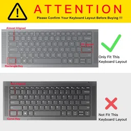 RAYA Silicone Keyboard Cover for Yoga Slim 7 / Slim 7i / Slim 7X and Lenovo Yoga Pro 7 Keyboard Skin image 3