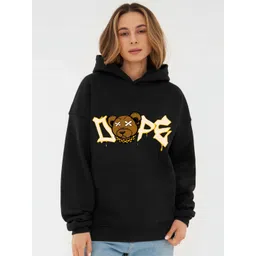 RAYACLOSET Women Printed Hooded Sweatshirt-picture-15