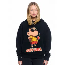 RAYACLOSET Women Printed Hooded Sweatshirt-picture-29