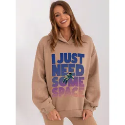 RAYACLOSET Women Printed Hooded Sweatshirt-picture-39