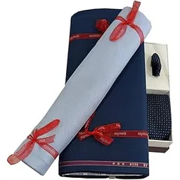 raymond fabrics Raymond Men's Unstitched 3.25 Meters Suit Fabric Set with Tie, Pocket Square and Shirt Piece (Multicolour, All Weather Fabric,Attractive Box,Premium Fabric) (MULTICOLOUR 7)-picture-25