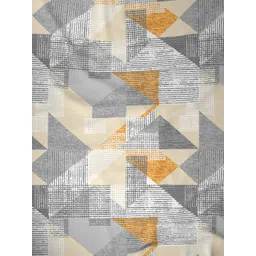 Raymond Home Camphor Yellow Printed Cotton 144 TC Queen Bedsheet With 2 Pillow Covers-image-25