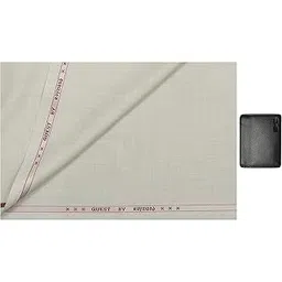 raymond 0-Degree Men's Viscose Unstitched 1.5 m Cream Trouser with Wallet (Free Size)-picture-16