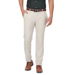 Raymond Beige Slim Fit Trousers image 1