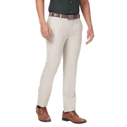 Raymond Beige Slim Fit Trousers image 4