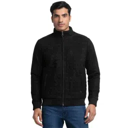 Raymond Black Contemporary Fit Quilted Jacket-picture-10