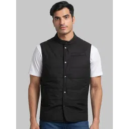 Raymond Black Regular Fit Quilted Jacket-picture-43