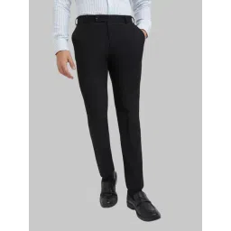 Raymond Black Slim Fit Trousers-picture-25