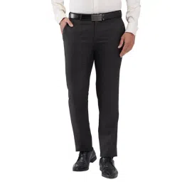 Raymond Black Slim Fit Trousers-picture-32