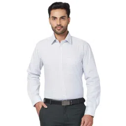 Raymond Blue Cotton Slim Fit Printed Shirt-picture-20