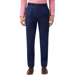 Raymond Blue Regular Fit Formal Trosuers-picture-39