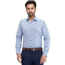 Raymond Blue Regular Fit Printed Shirt-picture-35