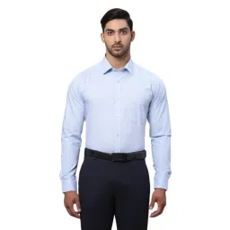 Raymond Blue Slim Fit Checks Shirt-picture-10