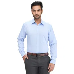 Raymond Blue Slim Fit Texture Shirt-picture-43