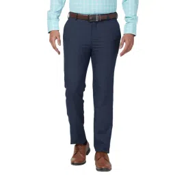 Raymond Blue Slim Fit Trousers-picture-17