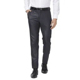 Raymond Blue Slim Fit Trousers-picture-46