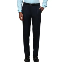 Raymond Blue Slim Fit Trousers-picture-26
