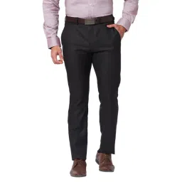 Raymond Brown Classic Fit Texture Trousers-picture-28