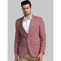 Raymond Checked Contemporary Fit Single-Breasted Blazer-picture-38