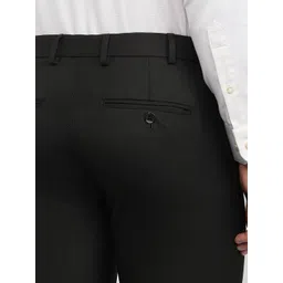 Raymond Checked Slim Fit Structure Trousers image 4